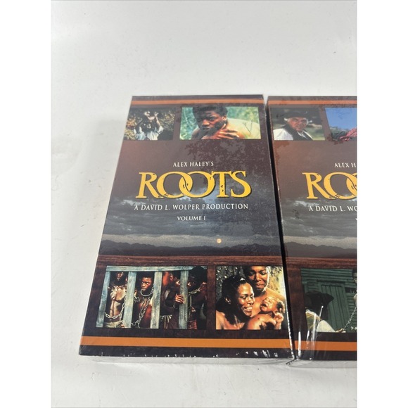 Roots Alex Haley VHS Vol 1 & 2 Sealed David L Wolper Production Classic - Picture 2 of 11
